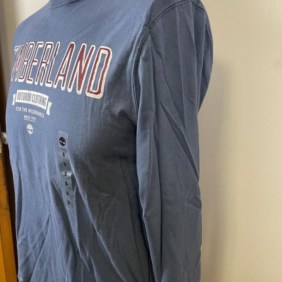 Timberland Men's LONG SLEEVE TURQUOISE T-Shirt 6208J-432 SIZE : L - Picture 3 of 6